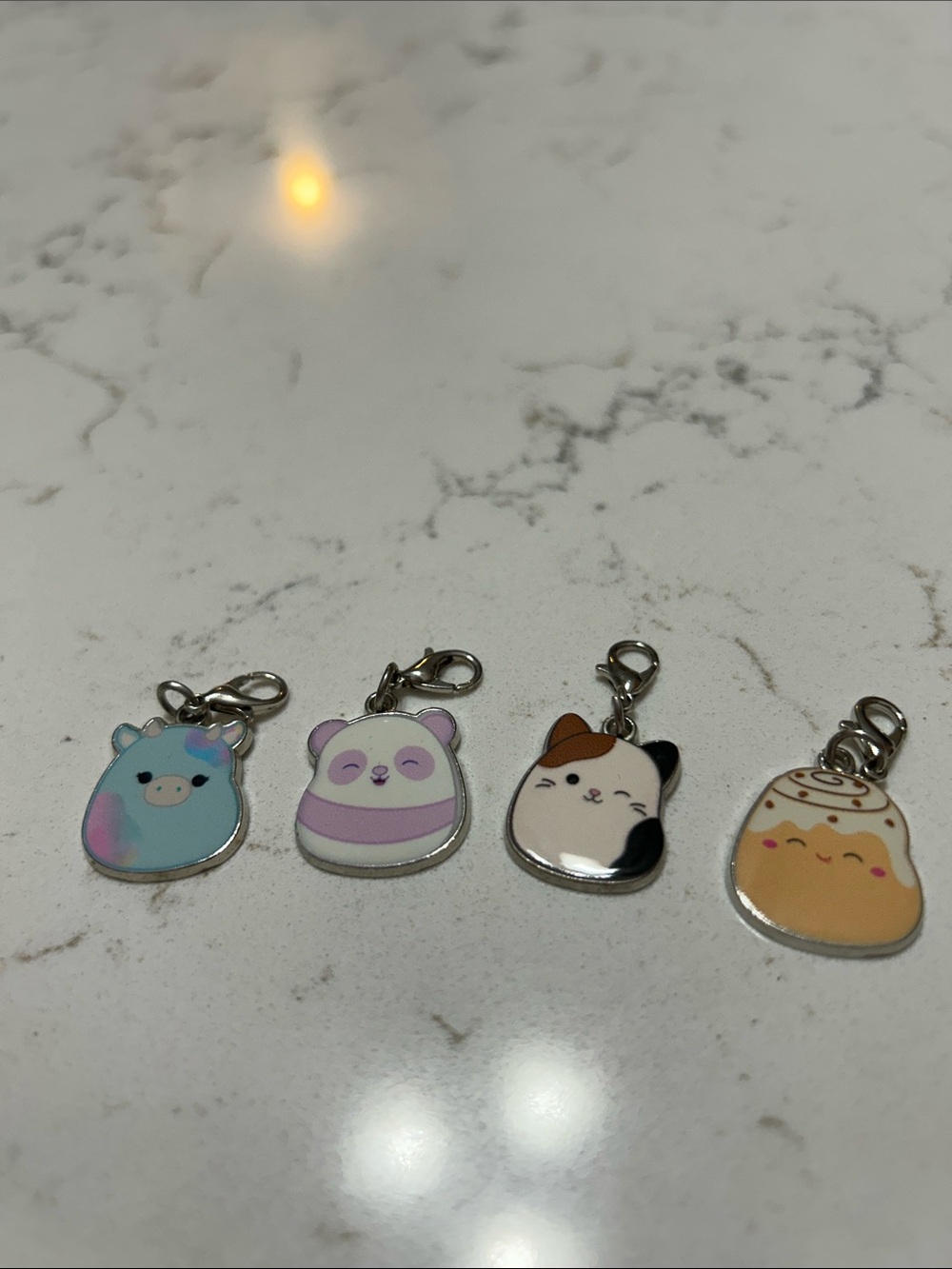 Kelly Toys Cute Squishmallow Pets  Enamel charms set of 4